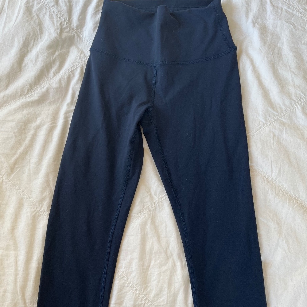 navy wonder under training leggings lululemon